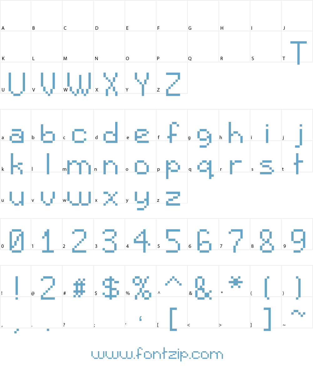 Sprite Comic Font Character